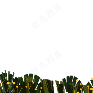 卡通植物花朵叶子免扣图