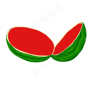 切开的西瓜准备享用一