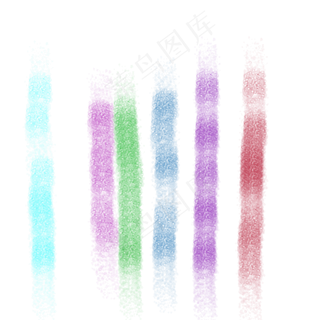 矢量手绘水彩笔触