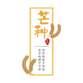 节气芒种 节气芒种