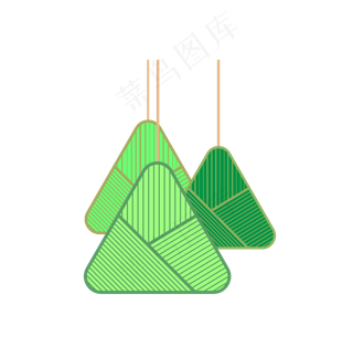 端午简约偏平风粽子矢量图