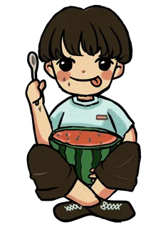 暑假夏日夏季大暑小暑吃西瓜