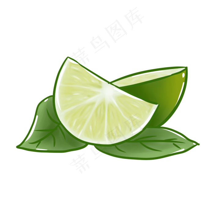 夏天小清新手绘柠檬免抠PNG(2010X2010(DPI:762))psd模版下载