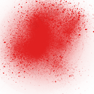 墨迹水墨红色水彩