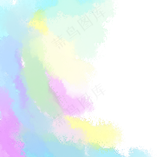 彩色水彩涂鸦