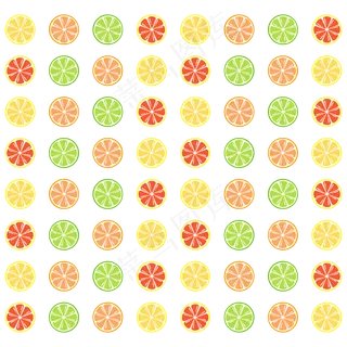 春季清新水果切片底纹