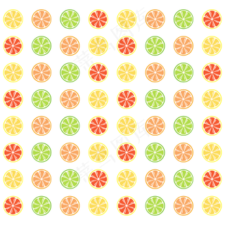 春季清新水果切片底纹