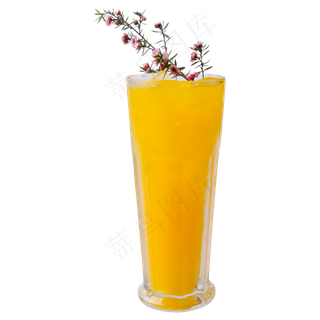 黄色芒果汁,免抠元素