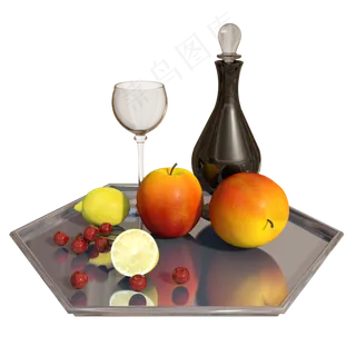 水果红酒托盘组合