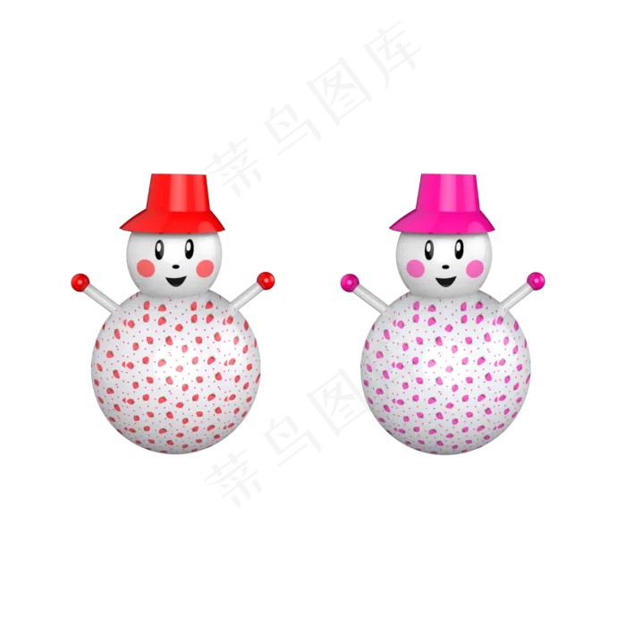 笑脸雪人免抠素材(2500X2500(DPI:300))psd模版下载