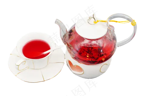 茶壶茶杯玫瑰花茶 茶壶茶杯玫瑰花茶