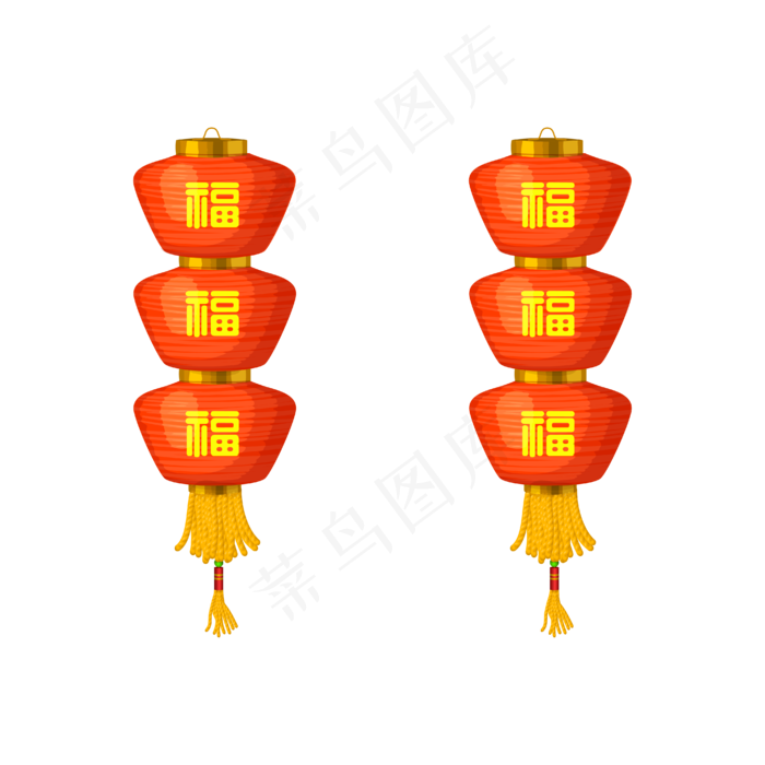矢量手绘中国挂饰,免抠元素ai矢量模版下载