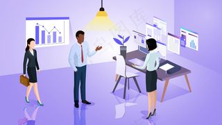 白领职场商务办公场景