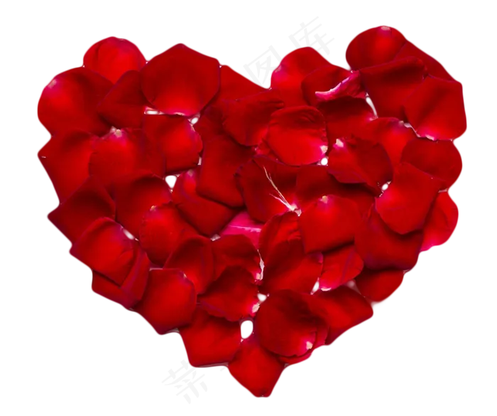 红玫瑰花瓣组成的爱心(1010X844(DPI:300))psd模版下载