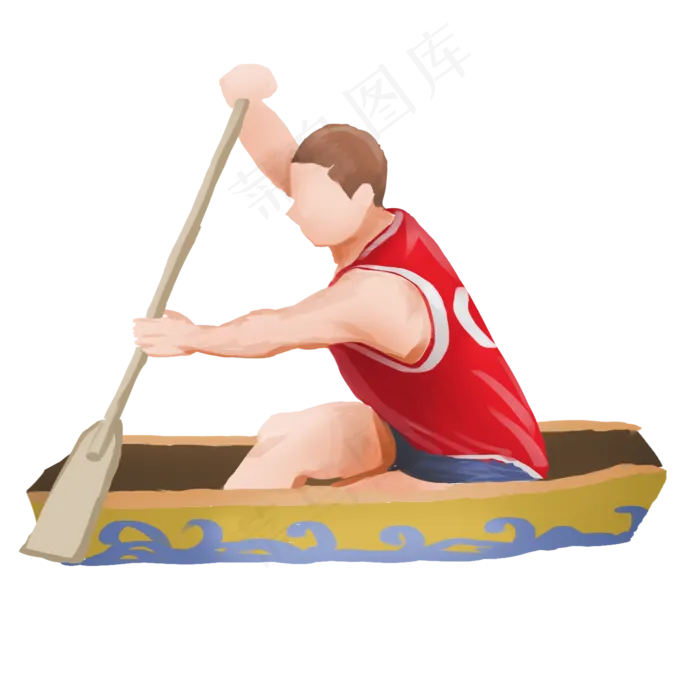 赛龙舟扁平人物(2000X2000(DPI:72))psd模版下载