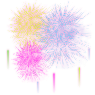 花火绽放新年快乐