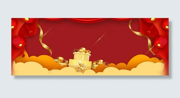 2018年终囤货红色喜庆食品促销店铺首页