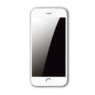 白色3D仿真手机PNG