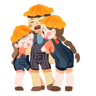 儿童节之孩子嬉戏,免抠元素