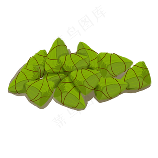 端午节绿色美味粽子