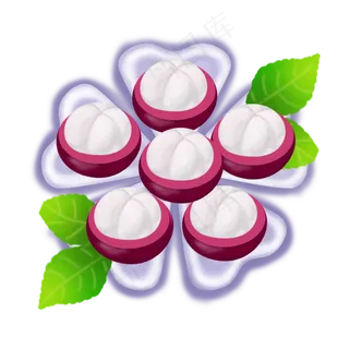 果水果果子果肉山竹