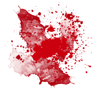 红色血迹污渍元素