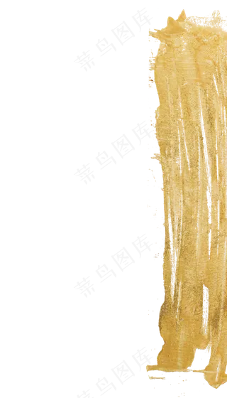 黄金金箔装饰油漆刮刀装饰边框,免抠元素