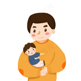 卡通父亲节创意素材