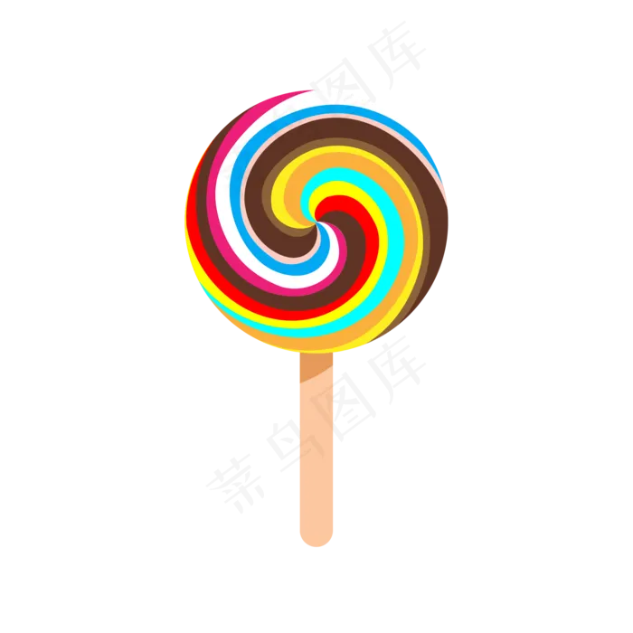 多口味螺旋棒棒糖(500X500)eps,ai矢量模版下载