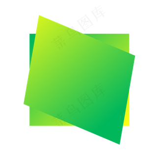 绿色渐变风图形元素