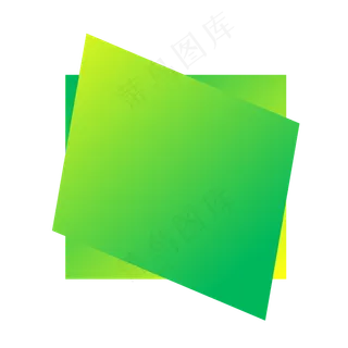 绿色渐变风图形元素