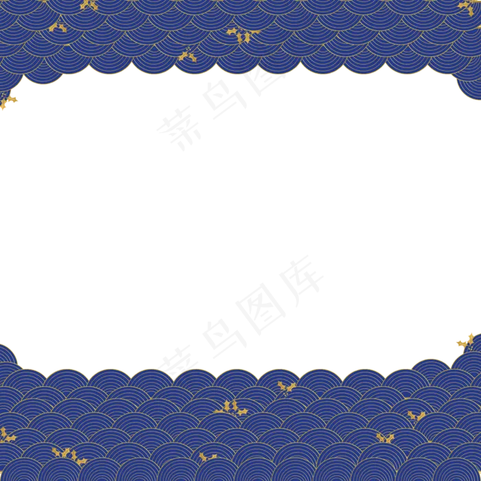 金色线描海浪底纹(2000*2000px 300 dpi )psd模版下载