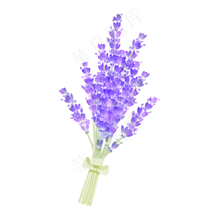 紫色拟物通用花束装饰图案(2000X2000(DPI:300))psd模版下载
