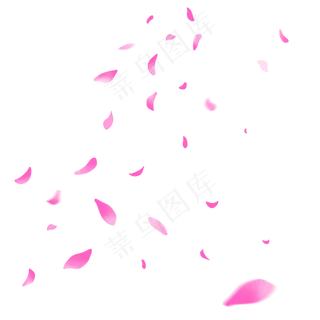 植物花瓣叶子漂浮气氛电商装饰免,免抠元素