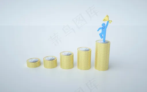 卡通商务人获奖杯 卡通商务人获奖杯
