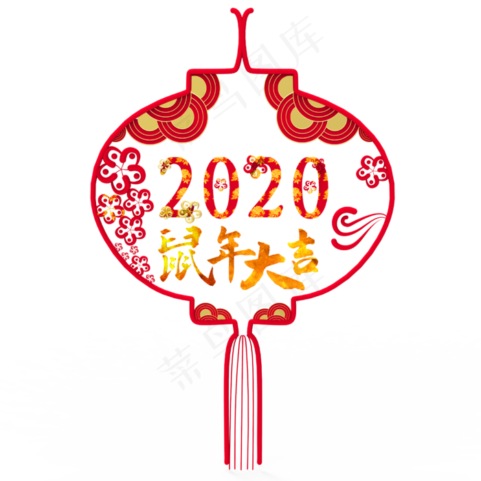 灯笼春节装饰,免抠元素(2500X2500(DPI:300))psd模版下载