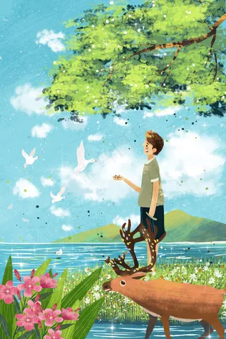 五月你好梦幻治愈系小清新风景