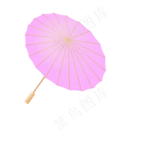 清明节小清新粉色雨伞