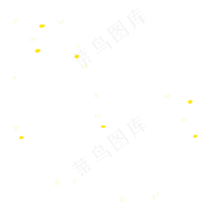 卡通白色花朵下载(2000X2000(DPI:300))psd模版下载