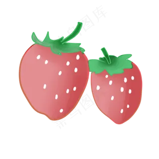 美食水果草莓粉色