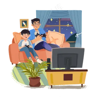 父亲节父亲爸爸与孩子儿子一起玩