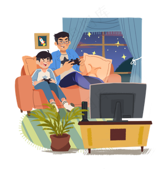 父亲节父亲爸爸与孩子儿子一起玩