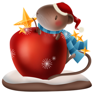 平安果和小老鼠,免抠元素