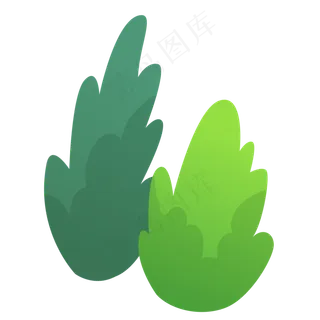 绿色的小草植物卡通 绿色的小草植物卡通
