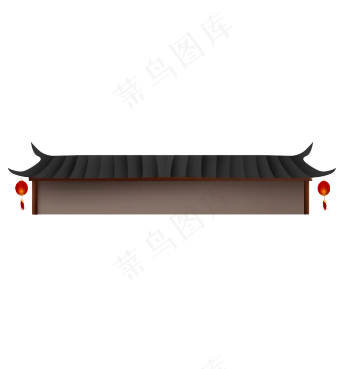 中国风房屋标题框(2000X2135(DPI:299))psd模版下载
