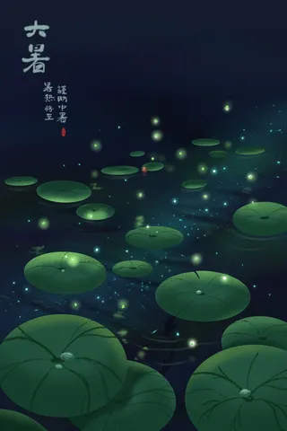 浮于星空的夏日荷塘