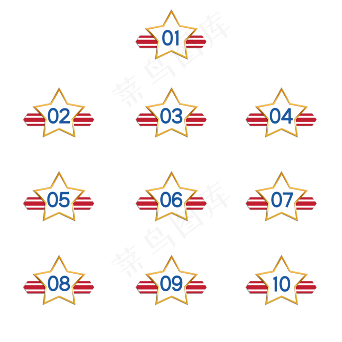 五一劳动节数字序号分隔符