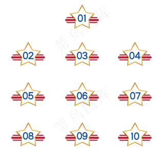 五一劳动节数字序号分隔符