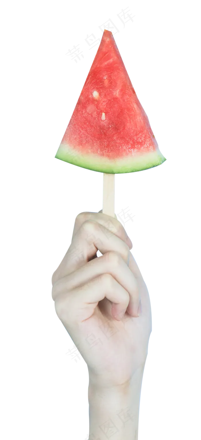手举着西瓜(1656X3626(DPI:240))psd模版下载
