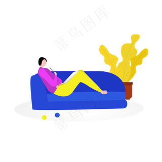 思考的女人矢量图,免抠元素